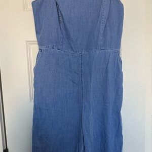 Old Navy Blue Denim Jumpsuit